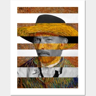 Self Portrait by Vincent Van Vogh and Lee Van Cleef Posters and Art